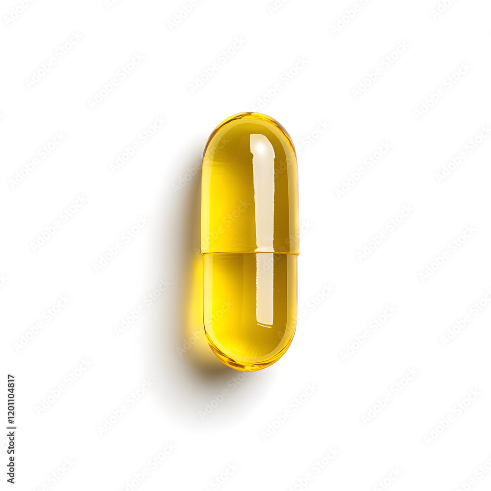 Fish oil pill, omega 3, isolated on white background Fish oil pill, omega 3, isolated on white background