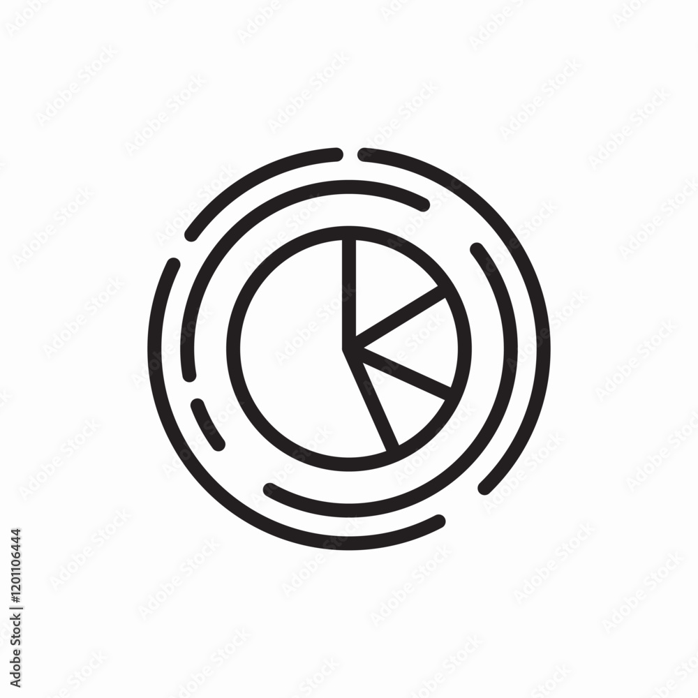 Pie chart business statistics icon vector sign Pie chart business statistics icon vector sign