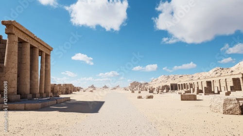 Ancient Desert Temple Ruins