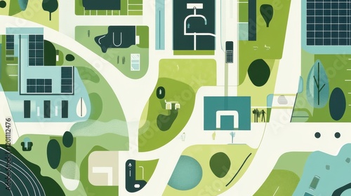 Sustainable Urban Landscape Design: A Modern Cityscape Vision