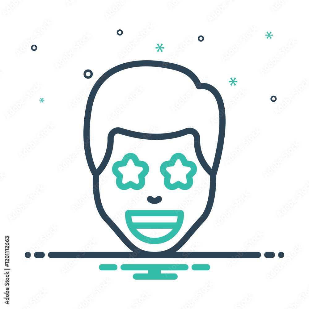 Mix icon for excited Mix icon for excited