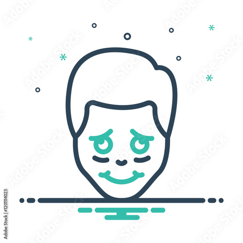 Mix icon for shy