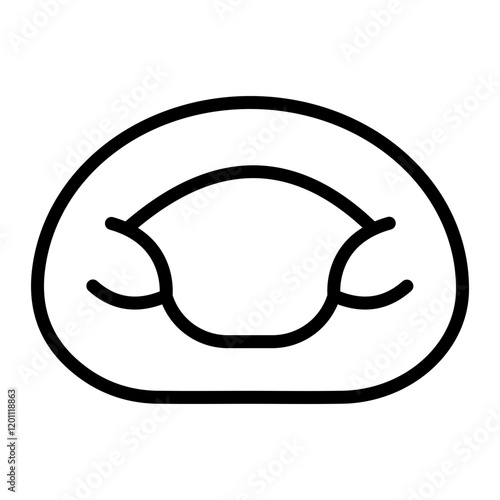 Bean Bag Vector Line Icon Design