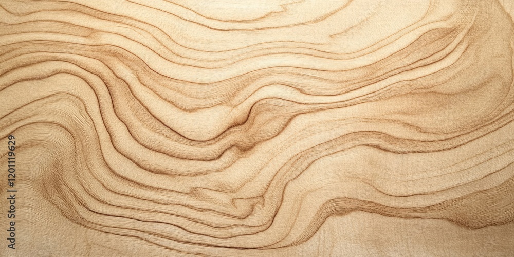 Abstract plywood board texture featuring flowing natural wood patterns in light beige and cream tones with a spacious empty area for design flexibility. Abstract plywood board texture featuring flowing natural wood patterns in light beige and cream tones with a spacious empty area for design flexibility.