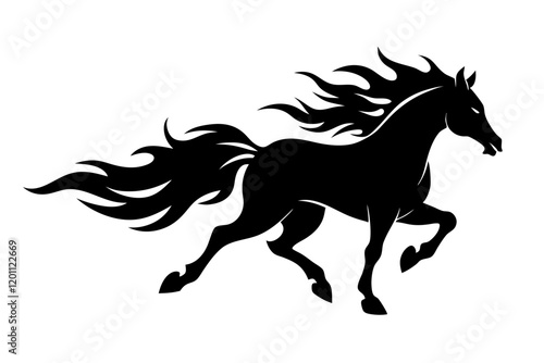 horse silhouette vector