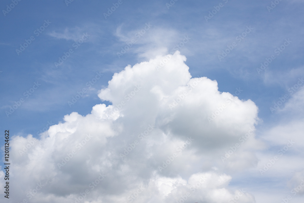 White clouds on blue sky, cloudy sky background. White clouds on blue sky, cloudy sky background.