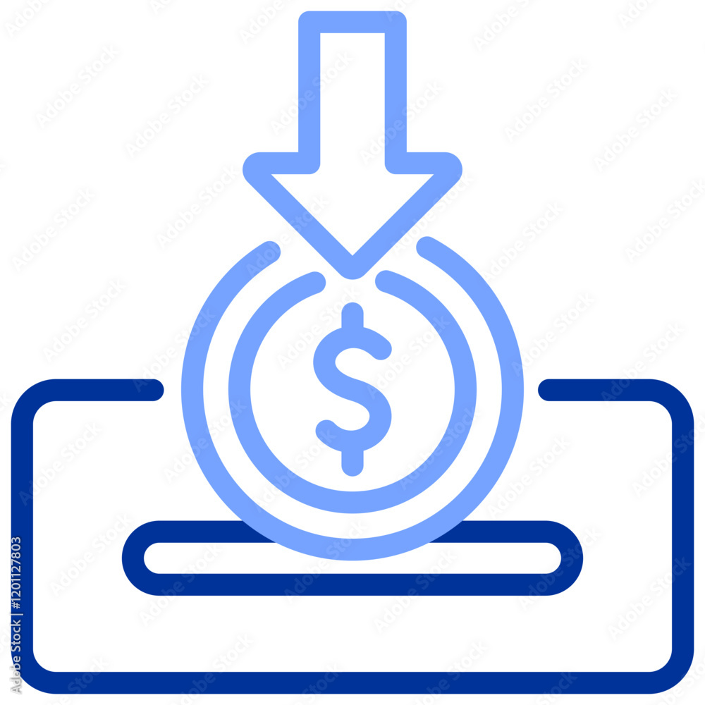 Setting and Mobile Banking Line Color Icon Setting and Mobile Banking Line Color Icon