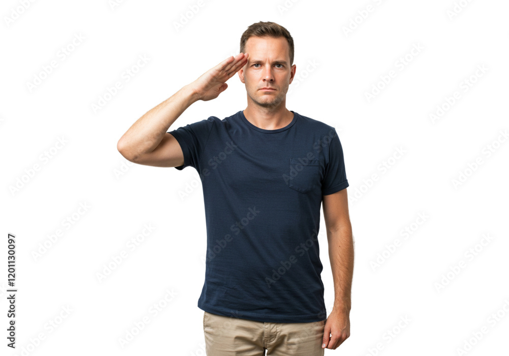 Man Saluting Respectful Gesture Military Honor Formal Portrait Studio Shot Dark Background Male Pose Man Saluting Respectful Gesture Military Honor Formal Portrait Studio Shot Dark Background Male Pose