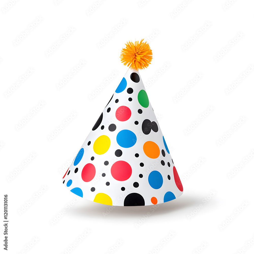 Birthday cap, party hat isolated white background Birthday cap, party hat isolated white background