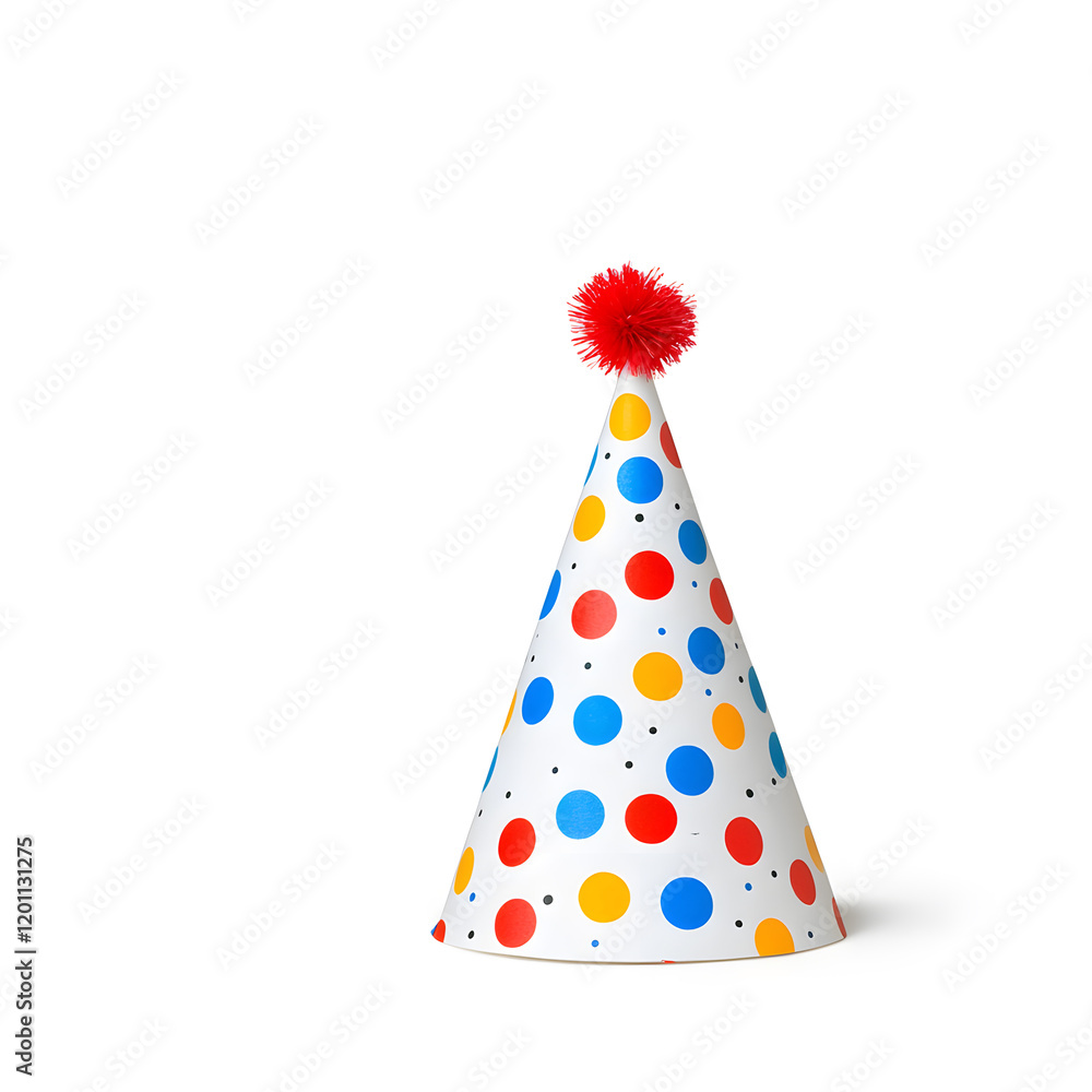 Birthday cap, party hat isolated white background Birthday cap, party hat isolated white background