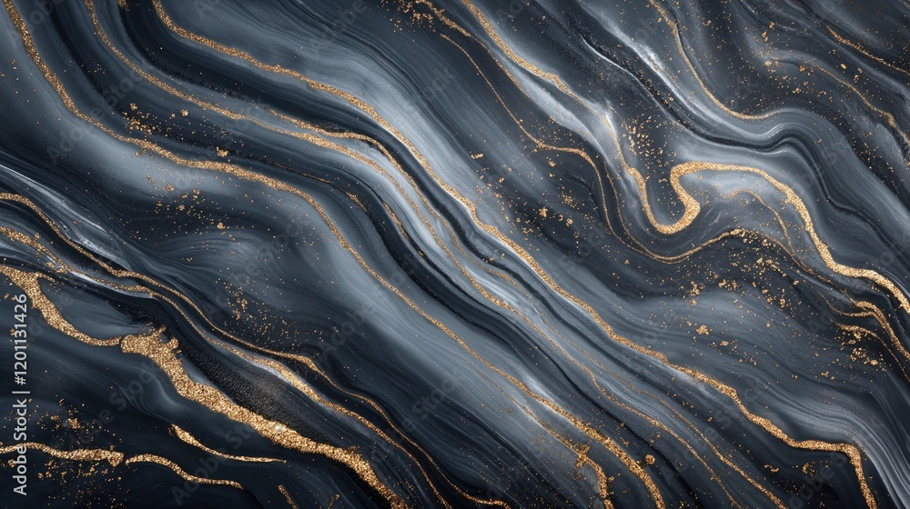 Luxurious grey background with golden details. Luxurious grey background with golden details.