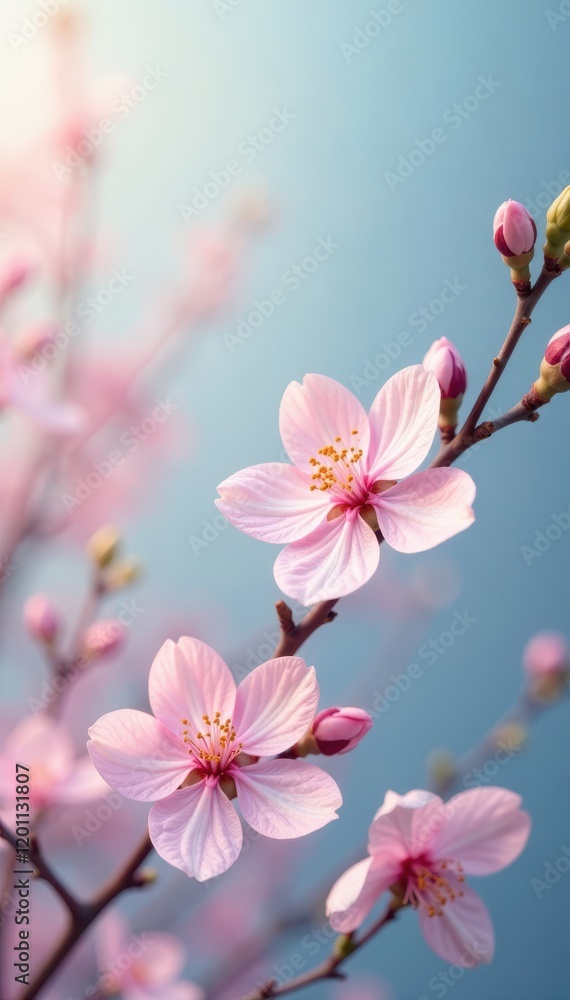 Pastel hues, delicate blossoms, charming composition, light, closeup Pastel hues, delicate blossoms, charming composition, light, closeup