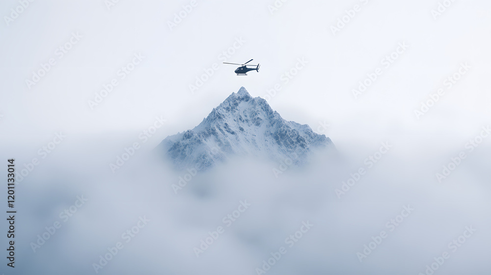 Mountain rescue operation with rescuers assisting an injured hiker.
Mountain rescue operation with rescuers assisting an injured hiker.