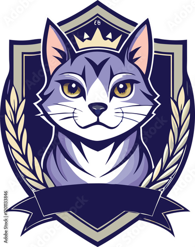 A visually stunning logo for a premium cat breeding business 