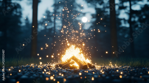 Campfire Magic: Embers glow...