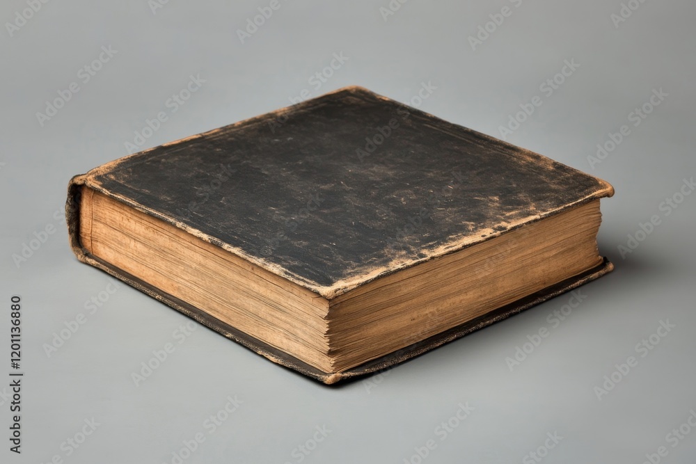Blank book isolated on grey to replace your design, Generative AI Blank book isolated on grey to replace your design, Generative AI