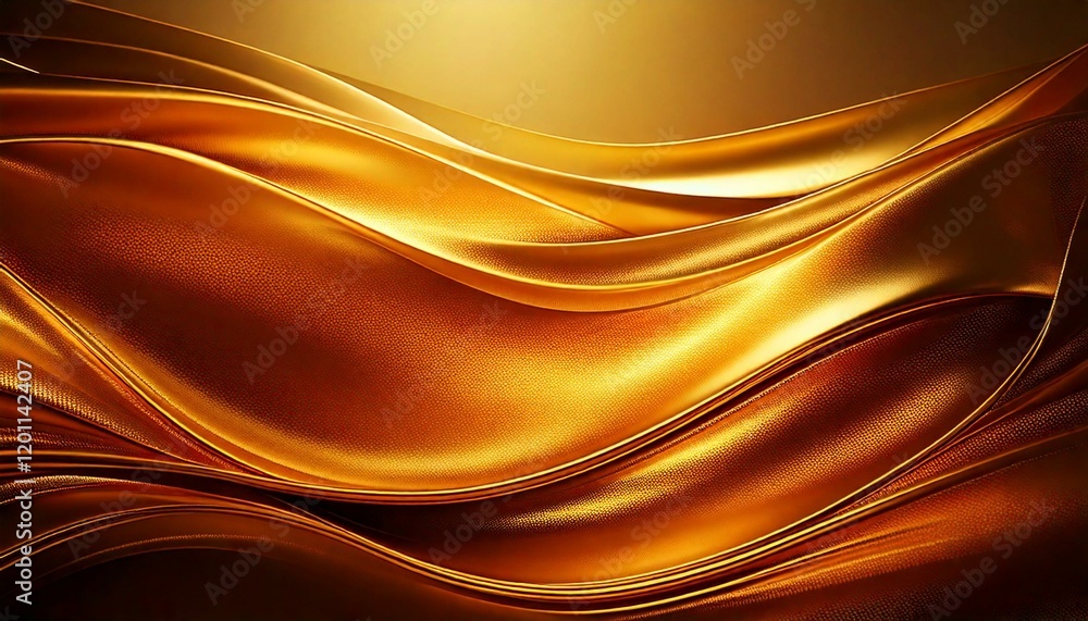 abstract background with gold waves abstract background with gold waves
