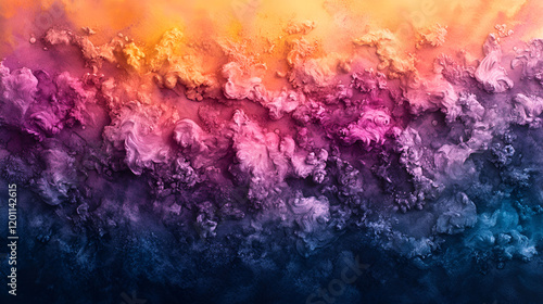Abstract Colorful Swirls Paint Texture Background