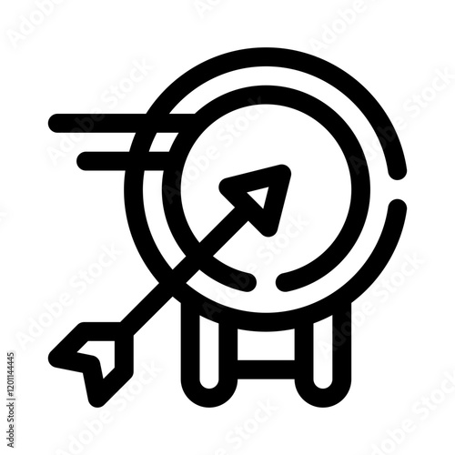 Bullseye line icon