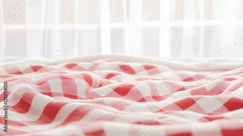 Soft Pink and White Bedding...
