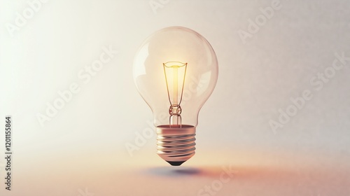 Lightbulb ,Full depth of field, isolated on white background