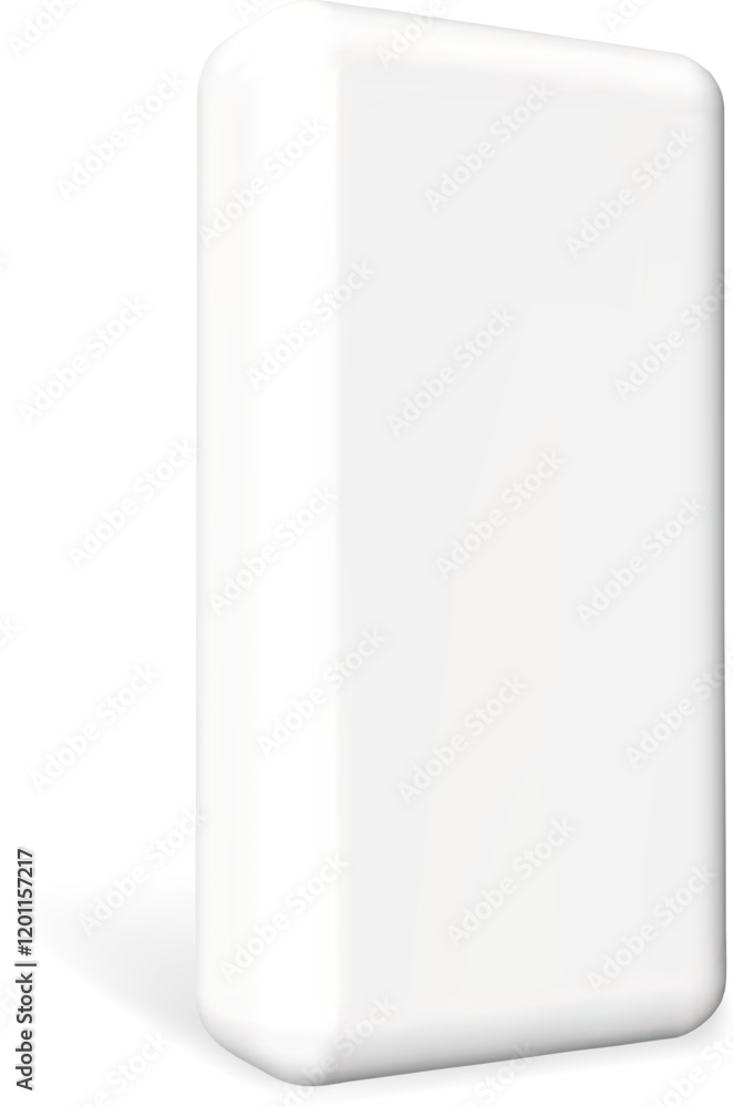 Realistic mockup of white bag intended for packaging construction products Realistic mockup of white bag intended for packaging construction products