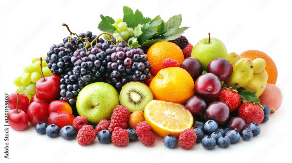 Berries and fruits with immune support vitamins poster of healthy vegetarian nutrition vector design. Cherry, cranberry and blueberry, blackcurrant, honeysuckle and gooseberry, barberry and juniper Berries and fruits with immune support vitamins poster of healthy vegetarian nutrition vector design. Cherry, cranberry and blueberry, blackcurrant, honeysuckle and gooseberry, barberry and juniper