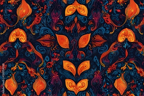 Wallpaper Mural background wallpaper illustration style abstract pattern design Generative AI Torontodigital.ca