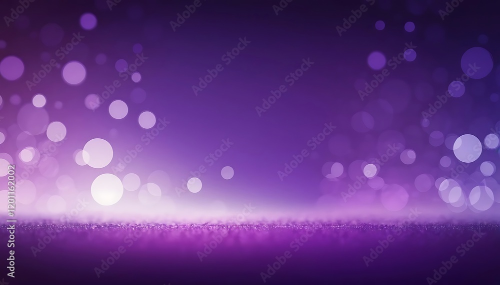 Purple Glitter Background With Bokeh Lights