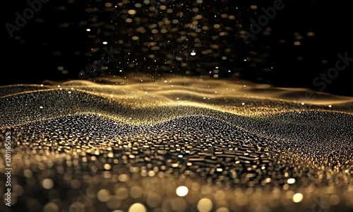 Futuristic abstract background with colorful glowing lines forming shapes created 