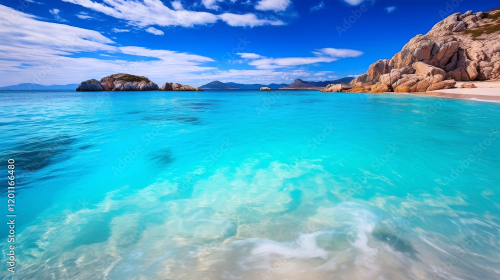 Fototapeta premium view seascape on nature background