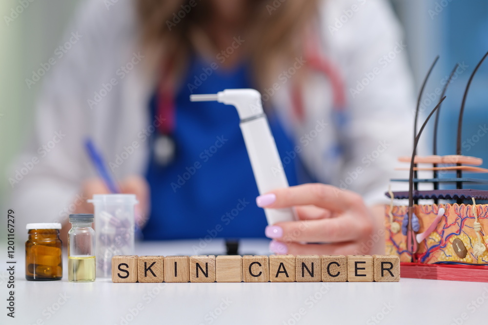 Focus on skin cancer using tools and visuals to enhance awareness, education, and research initiatives