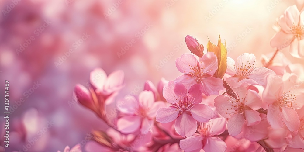 Delicate cherry blossoms in soft pink hues foregrounded against a pastel blurred background, evoking a serene springtime atmosphere. Delicate cherry blossoms in soft pink hues foregrounded against a pastel blurred background, evoking a serene springtime atmosphere.
