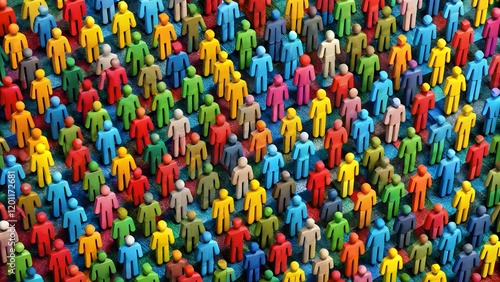 Diversity in Harmony: A Multicolored Symbol of Togetherness