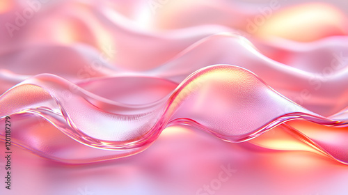 Wallpaper Mural Pink Abstract Waves Texture  Torontodigital.ca