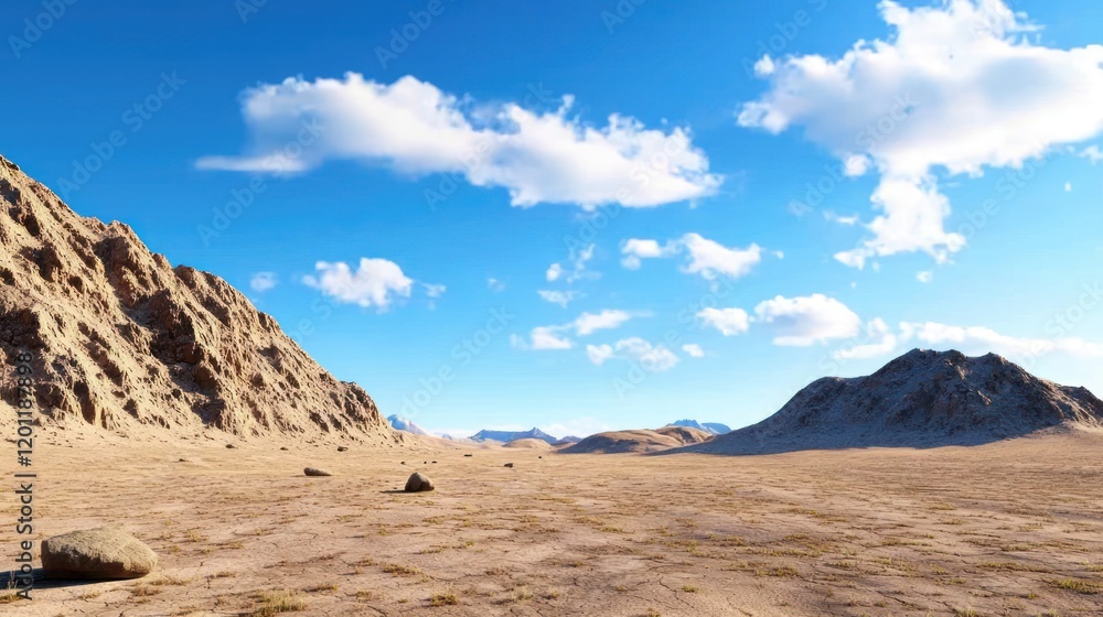 Fototapeta premium Desert Mountain Landscape