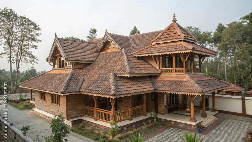 The roof of the house is very beautiful,construction, development, dream
The roof of the house is very beautiful,construction, development, dream