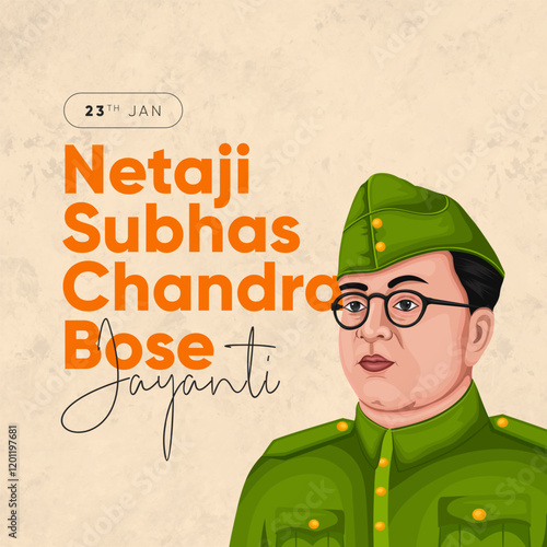 Netaji Subhas Chandra Bose Jayanti Celebration Social Media Post