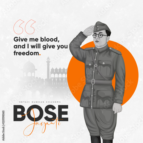 Netaji Subhas Chandra Bose Jayanti Celebration Social Media Post