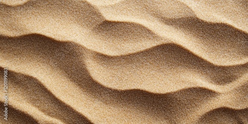 Wavy pattern of golden sand texture on a soft brown background with ample copy space in the center ideal for creative designs and presentations