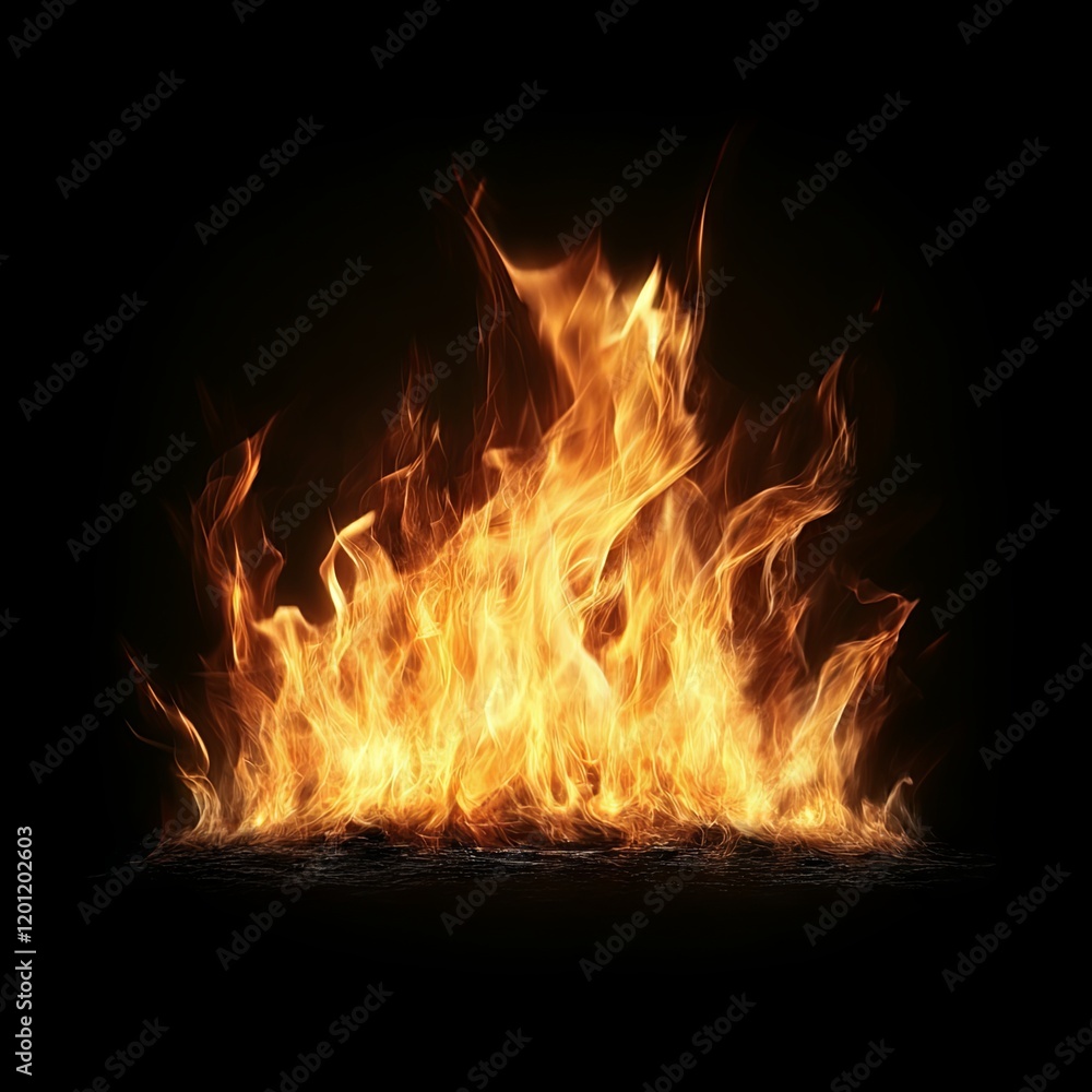 Fiery Inferno: Abstract Flames Photography Fiery Inferno: Abstract Flames Photography