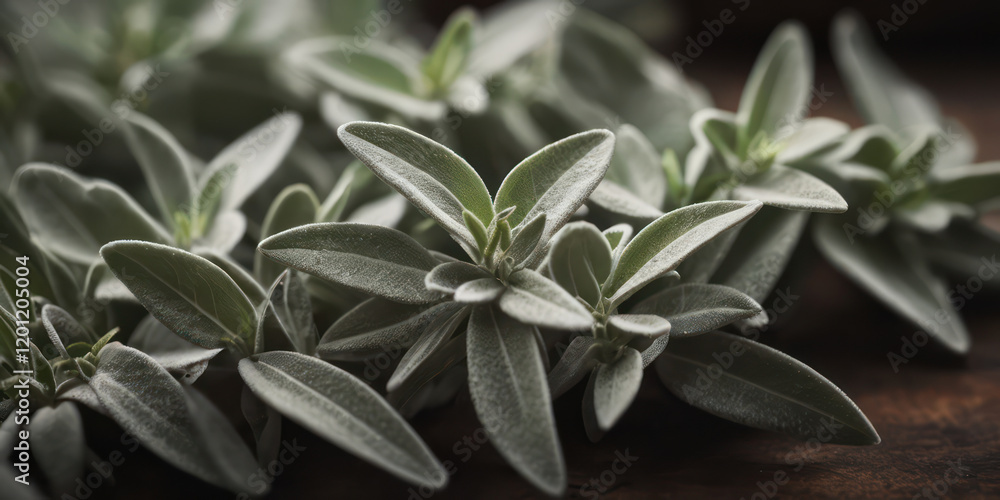 Obraz premium Sage organic texture topview