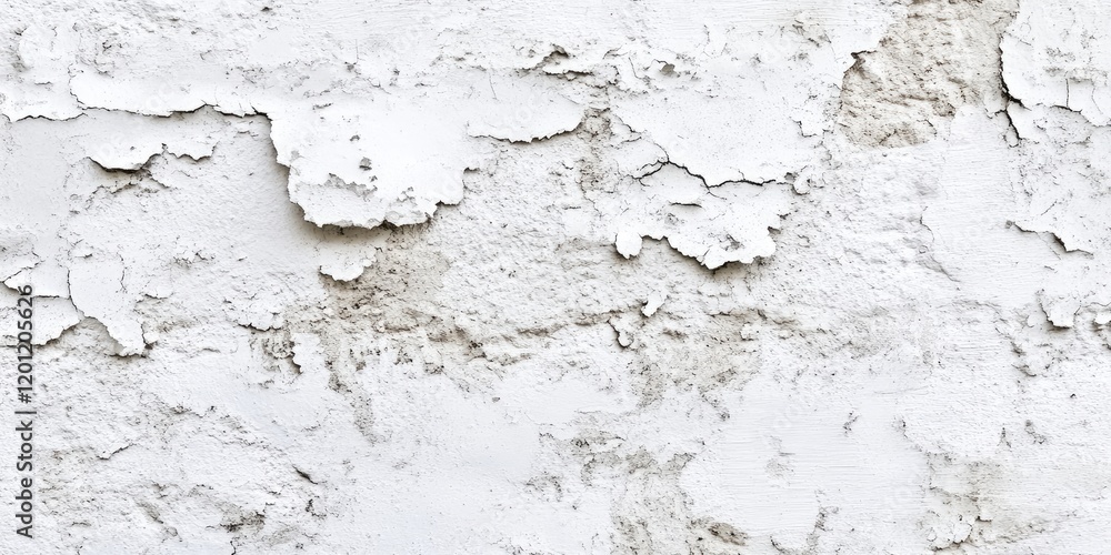 Damaged white cement wall with textured surface featuring cracks and dirt in shades of light gray, ample blank space for overlaying text Damaged white cement wall with textured surface featuring cracks and dirt in shades of light gray, ample blank space for overlaying text