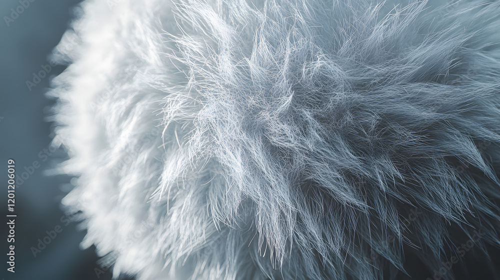 Obraz premium Closeup Of 3d Fluffy Textured Ball