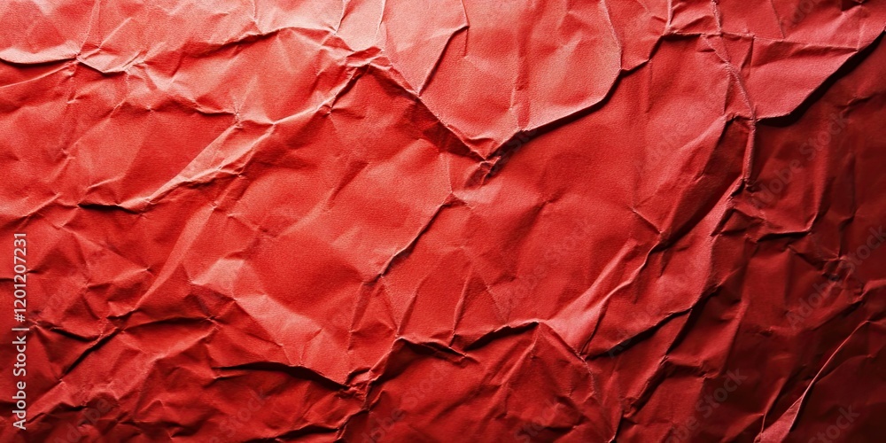 custom made wallpaper toronto digitalCrumpled textured background in deep red with prominent shadows and creases, creating a rich visual depth ideal for design projects.