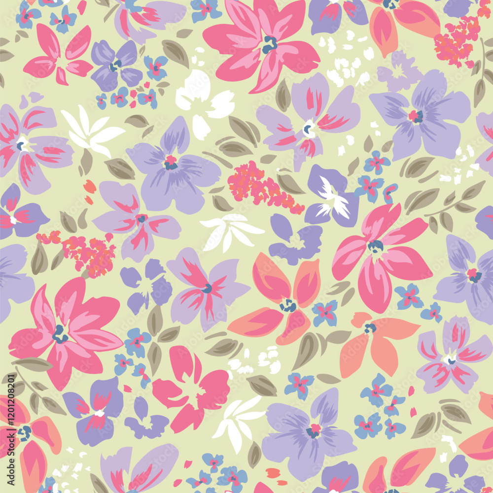 soft flower print. seamless background.
blossom pattern on a light background with a wild flowers of different sizes artwork for tattoo, fabrics, souvenirs, packaging, greeting cards soft flower print. seamless background.
blossom pattern on a light background with a wild flowers of different sizes artwork for tattoo, fabrics, souvenirs, packaging, greeting cards