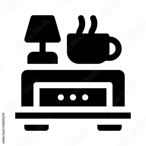 Nightstand glyph icon