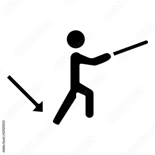 Fencing Footwork Icon