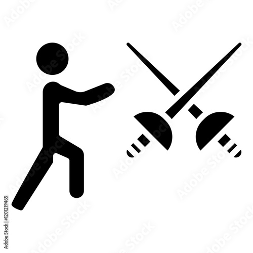 Fencing Stance Icon