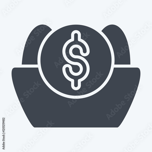 Icon Nest. related to Retirement symbol. glyph style. design editable